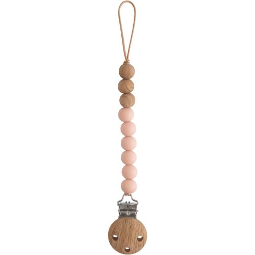 mushie 100% Silicone Baby Pacifier Clip BPA Free | Eva (Blush)