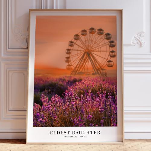 Eldest Daughter Song Poster | Showgirl Music Bar Cart Art