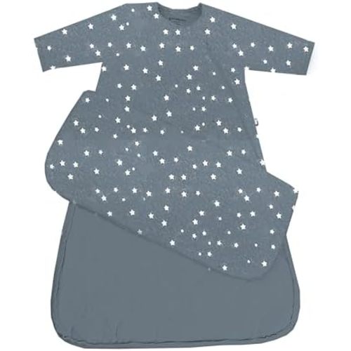 GUNAMUNA Unisex Long-Sleeve Sleep Sack, Wearable Sleep Bag for Babies and Toddlers, Soft Rayon, 1.0 TOG, 3 to 36 Months