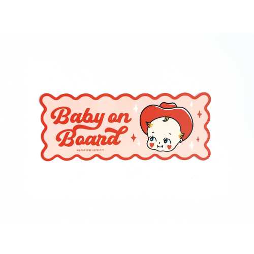 Baby On Board Bumper Sticker, Western Style Sticker, Wild West Vibes