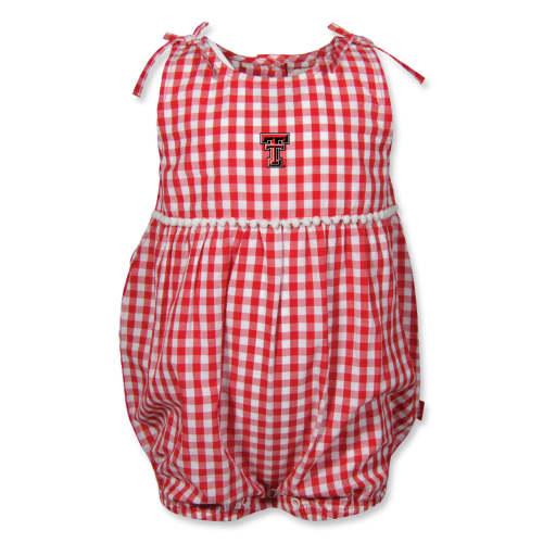 Garb Texas Tech Double T "Teagan" Infant Gingham Romper
– Red Raider Outfitter