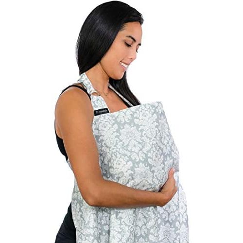 Breastfeeding Nursing Cover, Trcoveric Lightweight Breathable Cotton Privacy Feeding Cover, Nursing Apron for Breastfeeding - Full Coverage, Adjustable Strap, Stylish and Elegant