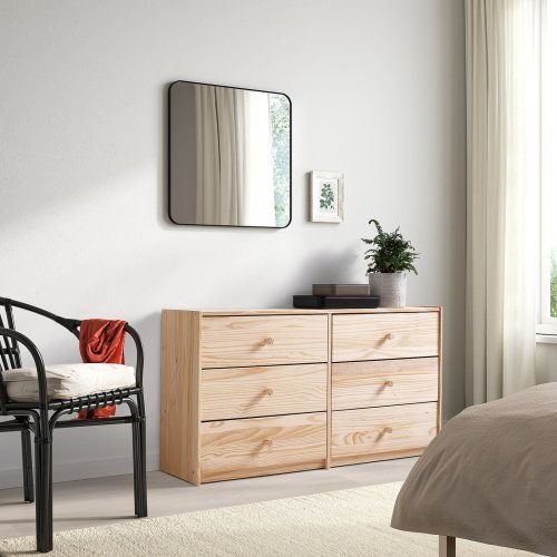 RAST 6-drawer dresser - pine 48 7/8x26 3/4 "