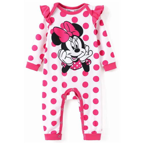 Disney Minnie Baby Romper Graphic Jumpsuits Bodysuits One Piece Shower Gifts Boys Girls Newborn Infant