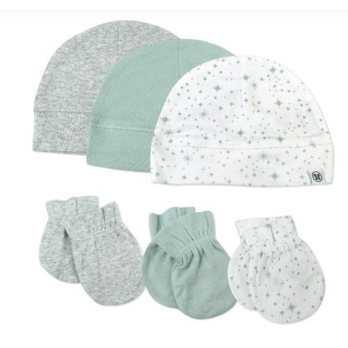 6-Piece Organic Cotton Mitt and Hat Set | Honest Baby Clothing