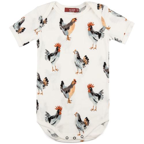 Chicken Organic Cotton Short Sleeve One Piece