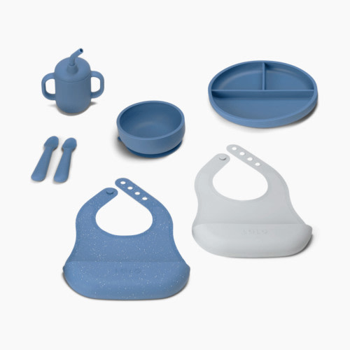 Lalo First Bites Full Kit for Solid Food - Blueberry