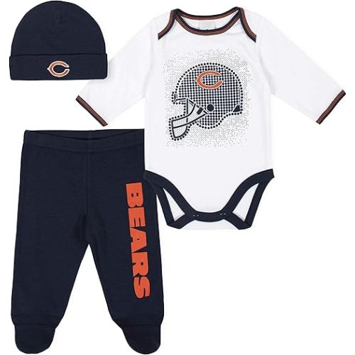 Gerber Unisex Baby NFL Team Footed Pant and Bodysuit Gift Set