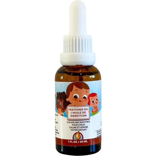 Punkin Butt Teething Oil for Babies, Amber Glass Bottle with Dropper, Natural Teething Relief for Babies, Herbal Infusion with Chamomile, Clove & Peppermint, Daily Use, 1oz