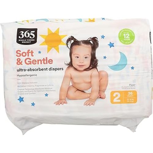 365 by Whole Foods Market, Size 2 Diapers, 36 Count