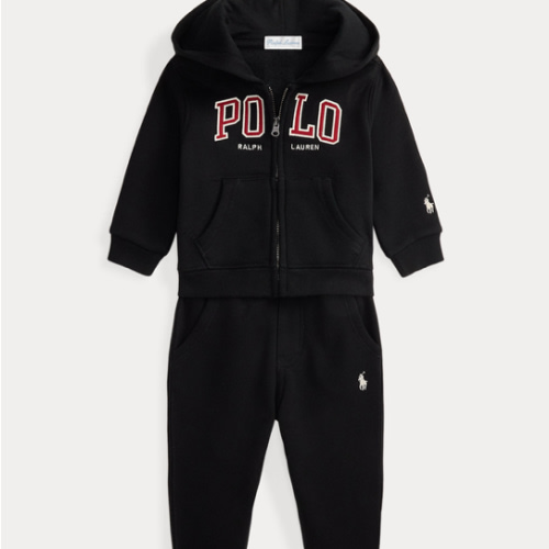 Logo Fleece Full-Zip Hoodie & Pant Set