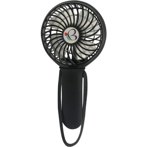 Buggygear 3 Speed USB Rechargeable Turbo Fan with Power bank and LED Flashlight, Buggy Gear - Black/Black