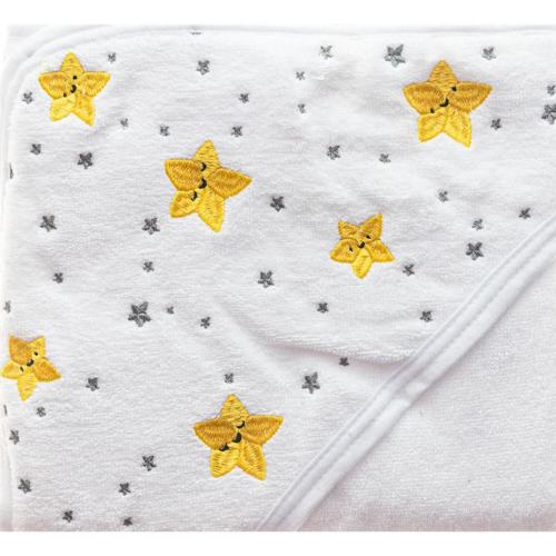 Primo Passi Terry Hooded Towel With Apron - White | Hooded Towels | Baby Towels