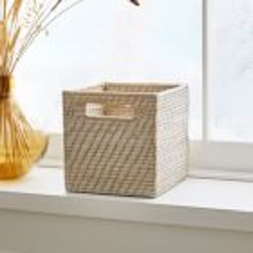 Modern Weave Rattan Baskets | Medium Utility Basket - 8 inch