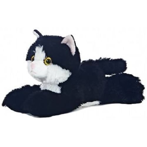 Aurora® Adorable Mini Flopsie™ Maynard™ Stuffed Animal - Playful Ease - Timeless Companions - Black 8 Inches