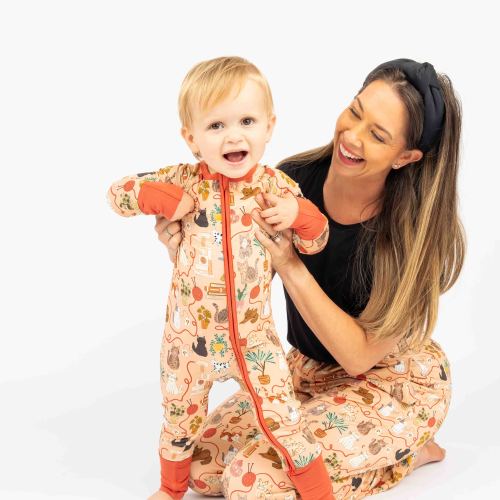 Cats Meow Bamboo Convertible Baby Pajamas