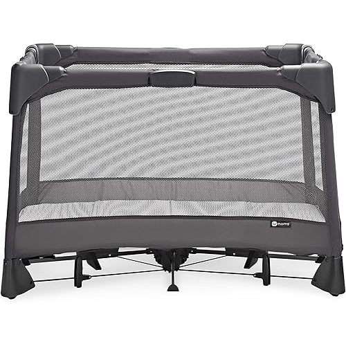 4moms Breeze GO Portable Travel Playard, for Baby, Infant, and Toddler, Easy One-Handed Setup, from The Makers of The mamaRoo