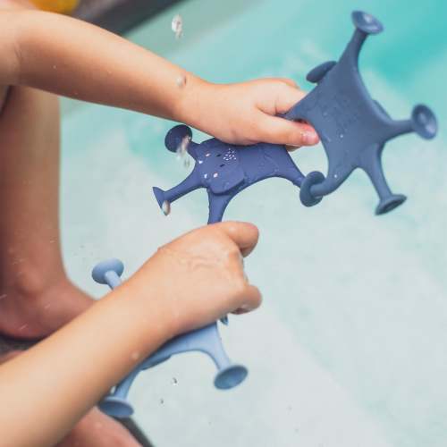 Trixie Animal Suction Game - 3pcs - Mrs. Elephant's Family Blue – Scandiborn