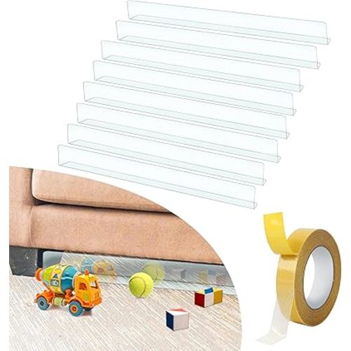 Durable Plastic Couch Toy Blocker/Prevents Toys & Pet Hair/Easy Install / 3.2" Height/Hardwood Floors & Carpet Friendly
