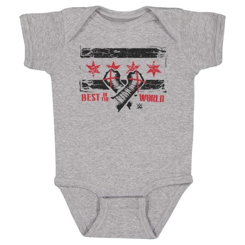Infant 500 Level Heather Gray CM Punk Chicago Flag Infant Bodysuit