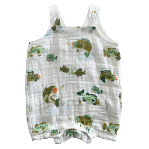 Muslin Overall Shortie, Bass Fishing