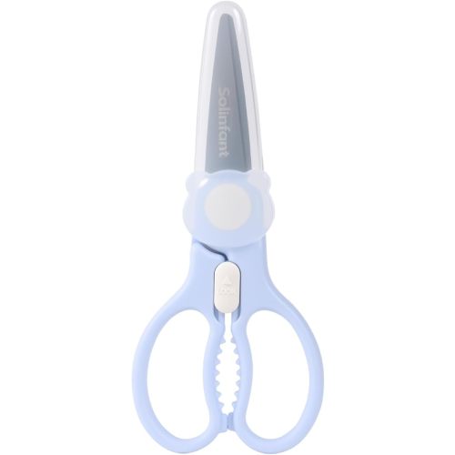 Premium Portable Baby Food Safety Scissors, Detachable Feeding Shears for Toddlers Infant Kids Food Cutting with Protactive Cover