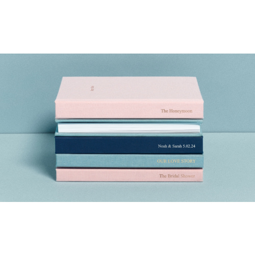Baby Book | The Story of You in Mist Blue