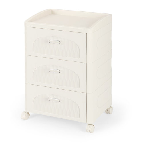 Latitude Run® 2 Drawer Storage Bins Cabinet On Wheels | Wayfair