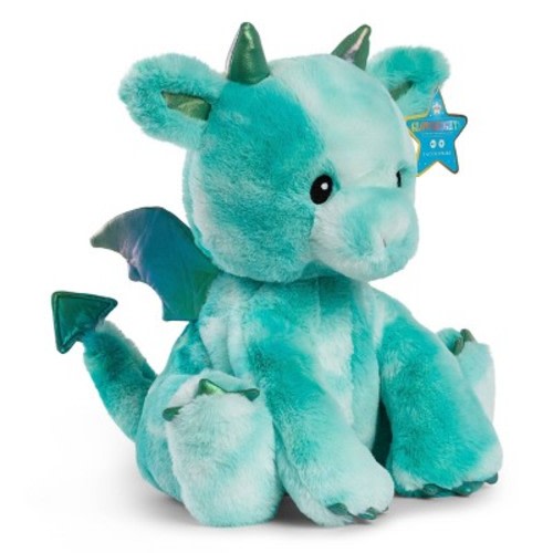 FAO Schwarz Glow Brights Toy Plush LED with Sound Blue Dinosaur 12 Stuffed  Animal