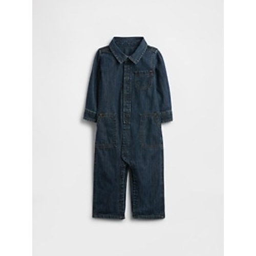 Baby Denim Utility One-Piece | Gap Factory