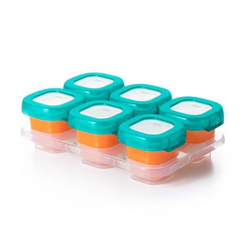 OXO Tot Baby Blocks Freezer Storage Containers 2 Oz - Teal
