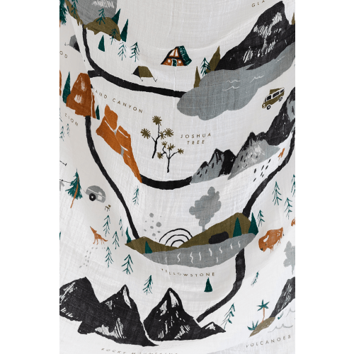 National Parks Swaddle Blanket