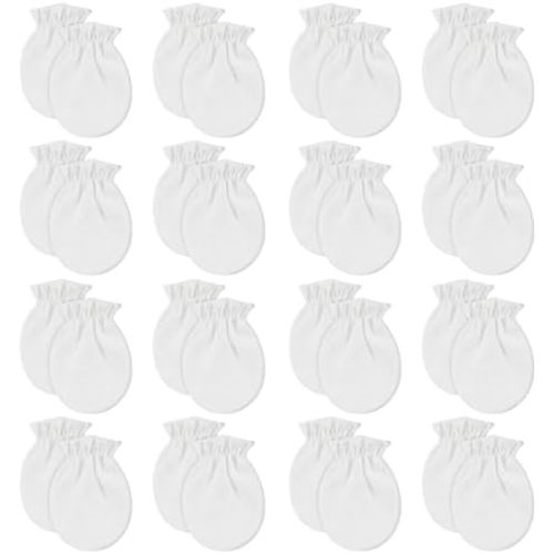 ONESING 16-20 Pairs Baby Mittens Newborn Mittens No Scratch 0-6 Months Warm Mittens for Newborn Baby Boys Girls