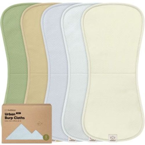 Keababies 5pk Organic Quin Baby Burp Cloths For Boys, Girls, Large Absorbent Cotton Burping Cloths For Babies, Newborns (dew)