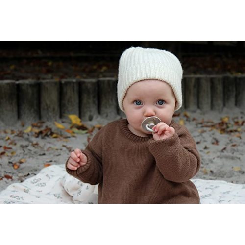 BIBS Baby Pacifier | BPA-Free Natural Rubber | Made in Denmark | Baby Blue 2-Pack (18-36 Months)