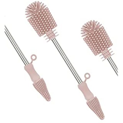 Büki Electric Baby Bottle Cleaning Brush Set - Rechargeable Electric Bottle Brush with Straw Cleaner - Water Bottle Cleaning Kit, Nipple Brush, 1200mAh Brush Cleaner (by Kindersense)