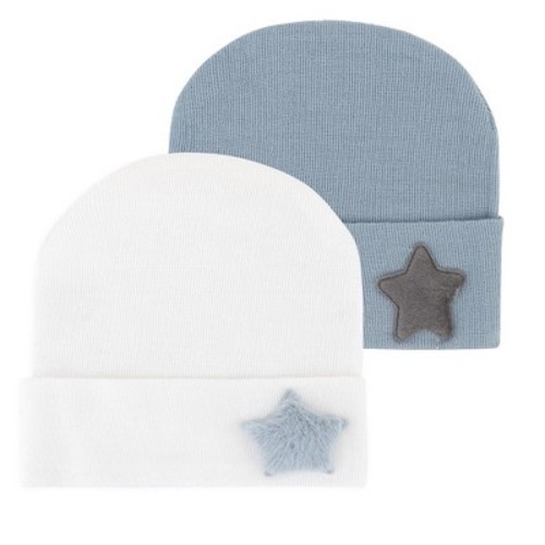 Ely's & Co. Newborn Hospital Hats 2 Packs, Color: Blue