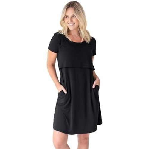 Kindred Bravely Eleanora Ultra Soft Maternity and Nursing Nightgown and Lounge Dress