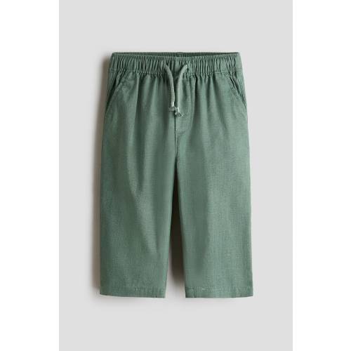 LINEN-BLEND PANTS