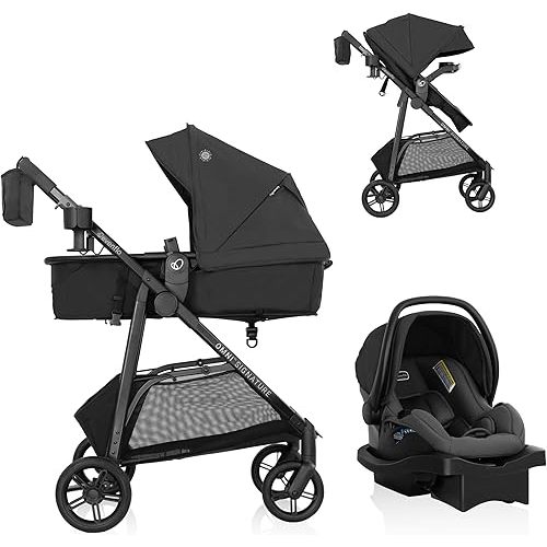 Evenflo Omni Signature Travel System with LiteMax Infant Car Seat - Porto Black