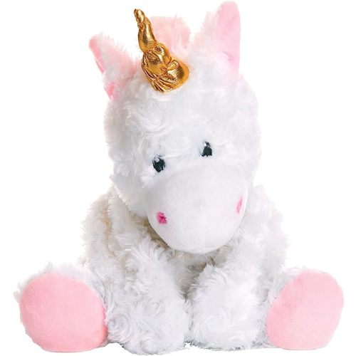 Warm Pals Microwavable Lavender Scented Plush Toy Stuffed Animal - Magical White Unicorn