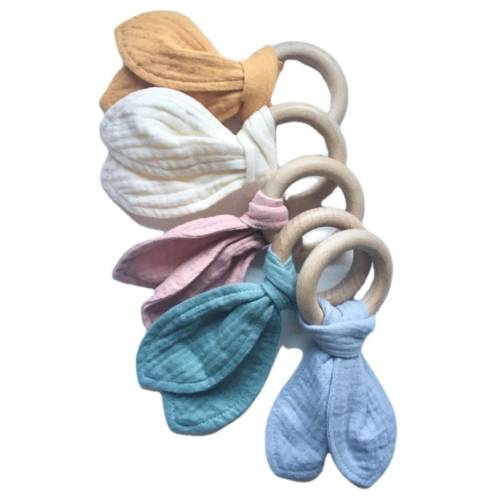 Natural Baby Teething Toy / Organic Beechwood Teether - Etsy