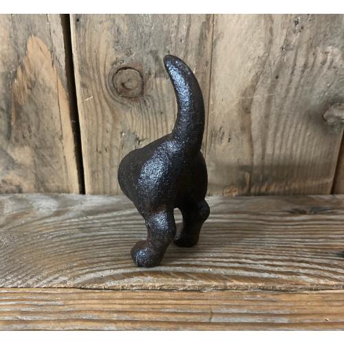 Cast Iron Dog Tail Hook or Handle for Cupboard Door or Drawer - available as 1, 2, 3 or 4 pack sizes