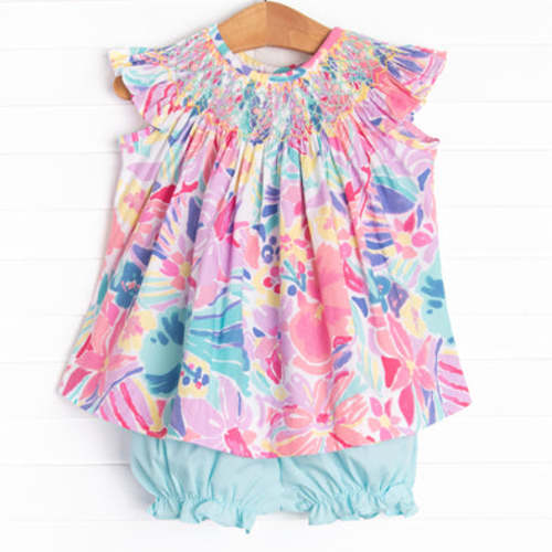 Blossom Buddies Smocked Bloomer Set, Purple – Stitchy Fish