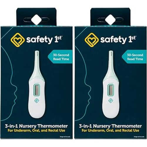 Safety 1st 3-in-1 Nursery Thermometer, Analog (Pack of 2)