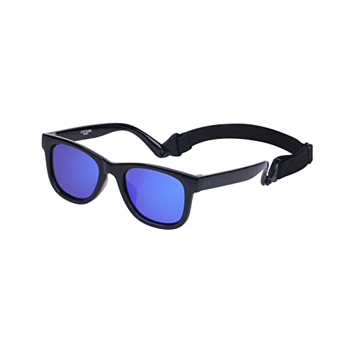 COCOSAND Baby Sunglasses with Strap Square Frame UV400 Protection for Infant Baby Girl Age 0-24months