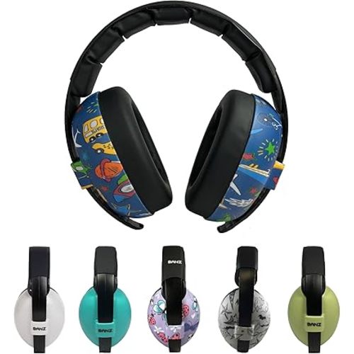 Banz Bubzee Baby Headphones for Noise Protection - Baby Ear Muffs, Newborn Infant & Toddler, 0 to 36 Months, Adjustable