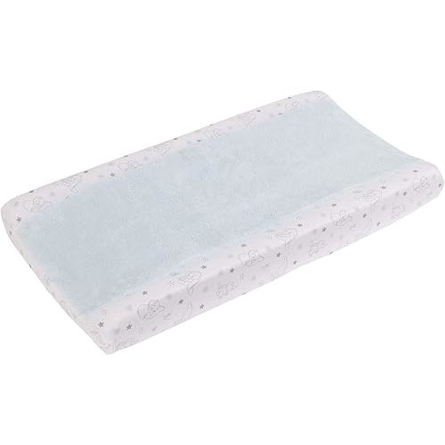 Disney Dumbo - Shine Bright Little Sta Aqua, Grey and White Super Soft Changing Pad Cover