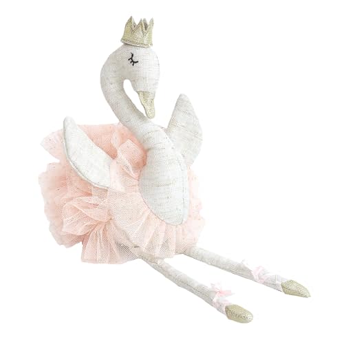MON AMI Layla The Ballerina Plush White Swan Stuffed Animal 12”, Premium Soft Ballet Swan Toy for Girls, Room Décor, Great Gift for Kids of All Ages