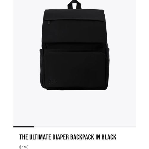 BÉIS 'The Ultimate Diaper Backpack' in Black - Best Backpack Diaper Bag in Black